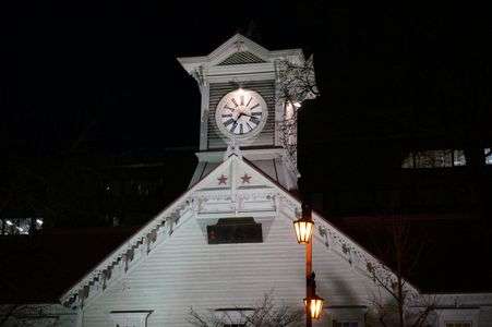 札幌時計台のライトアップ