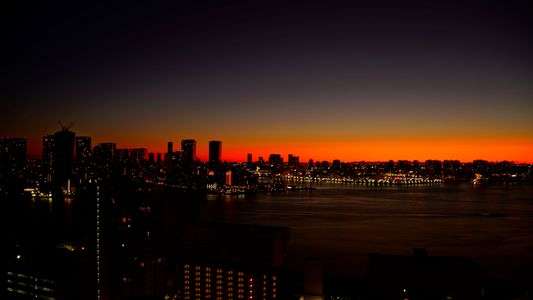 朝のグラデーション