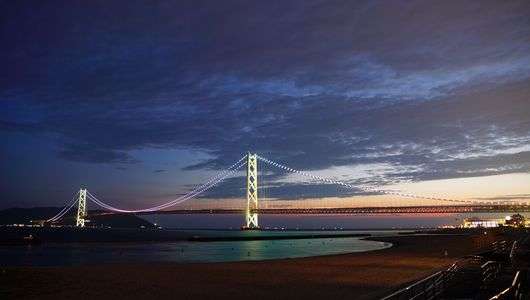 明石海峡大橋 夜景