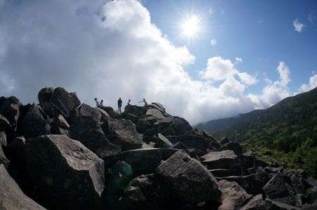 高見石のひととき