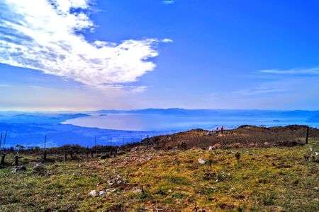 伊吹山からの琵琶湖