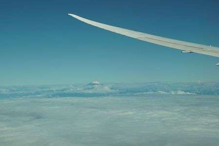 富士山と「天使の輪」
