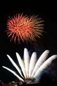 春の花火と千本桜まつり