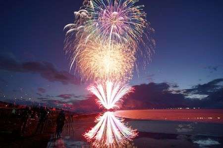 ある日の花火　in　山中湖