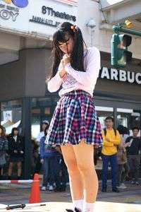 新潟の「道pro」タレント、ハルちゃんのステージ。