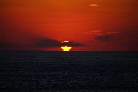 念願の～足摺の夕陽～