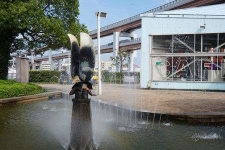 太陽＋噴水＝虹