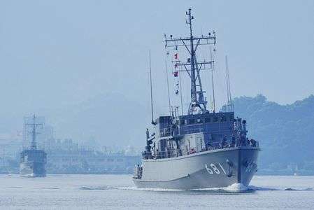 掃海艇「すがしま」＆「のとじま」@舞鶴湾