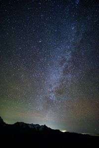 槍ヶ岳から延びる天の川