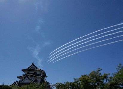 ブルーインパルス彦根城2017