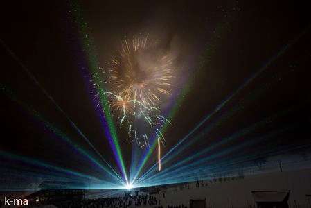 真冬の花火大会