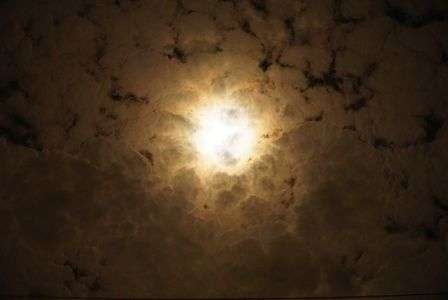 スーパームーン 雲隠れ