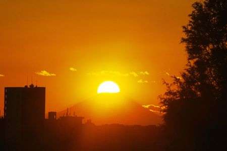 ダイヤモンド富士2025.11.26動画の写真です