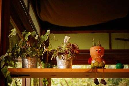 モカモアコーヒーのオブジェ