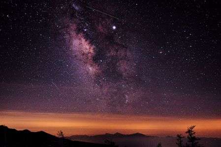 肉眼でも見えた。