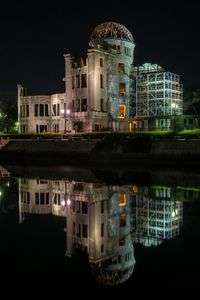 補強工事中の原爆ドーム ～夜～