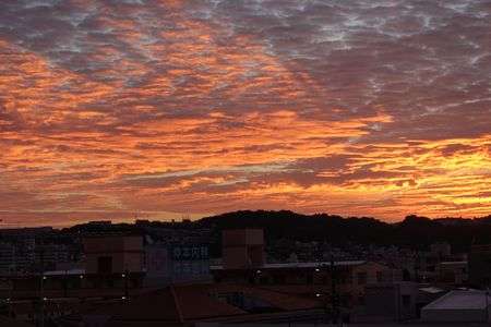 首里の朝焼け