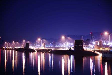 潜水艦 初めての夜間撮影２