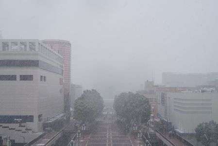 多摩センターの雪景色