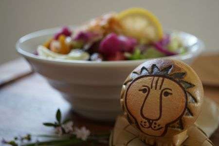 ライオンとお昼ごはん