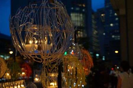 梅田キャンドルナイトを撮る