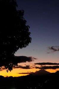 日没後の多彩な表情！