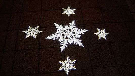 路上に咲いた行きの結晶イルミネーション