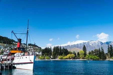 ニュージーランド南島　クイーンズタウン　アーンスロー号