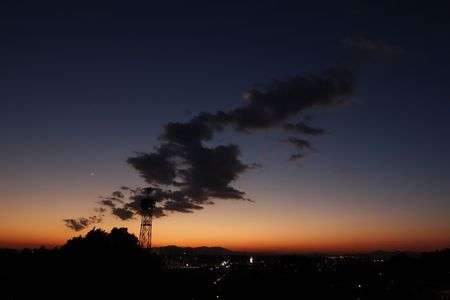 自宅からの夕景 12/20