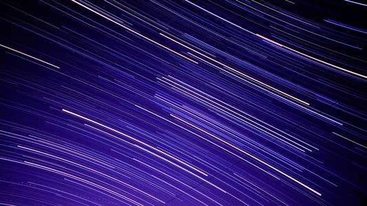 庭からの星の軌跡