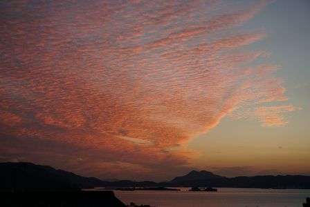 瀬戸内海の夕暮れ