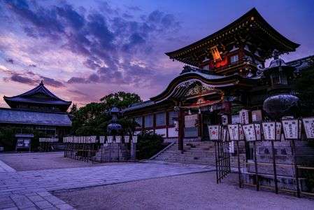 防府天満宮の夕景