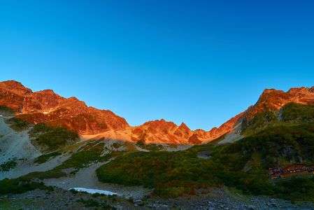初・涸沢モルゲンロート