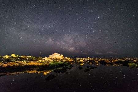 天の川とリフレクション
