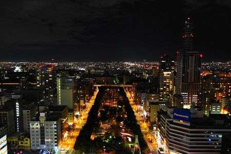 テレビ塔からの夜景。