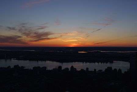 ニューヨークの日の入