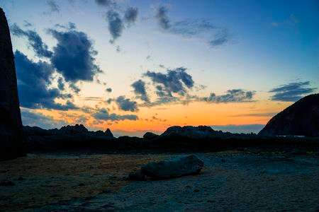 仏ヶ浦の夕暮れ