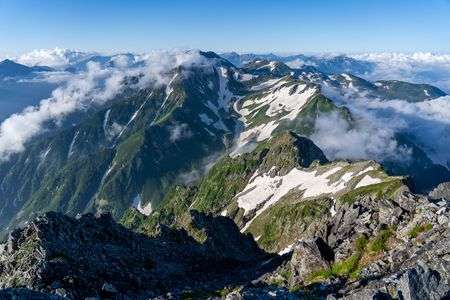剱岳山頂より