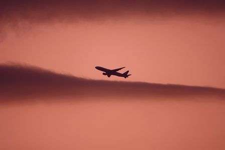 夕暮れヒコーキ