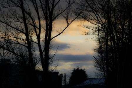 冬の夕方