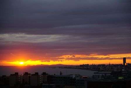 今日の夕日その1