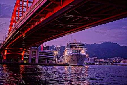 ポーアイ北公園の夕景