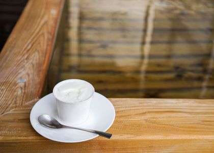 お風呂上りにアイスクリーム♪