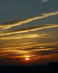 ベランダからの朝の景色〜日ノ出