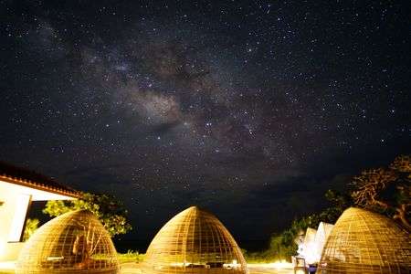 離島での天の川
