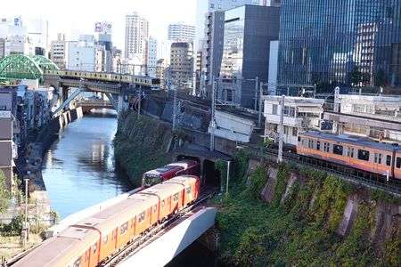 あ！電車が挨拶してる