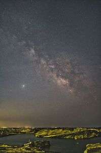 曇り空からの天の川