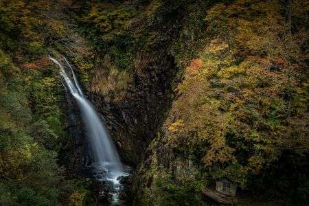 🍁紅葉🍁✖︎🟦関温泉不動滝🟦
