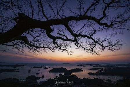 長崎県佐世保市 石岳展望台の夕景
