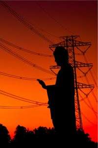 サイボーグ大仏　秋の夕暮れ